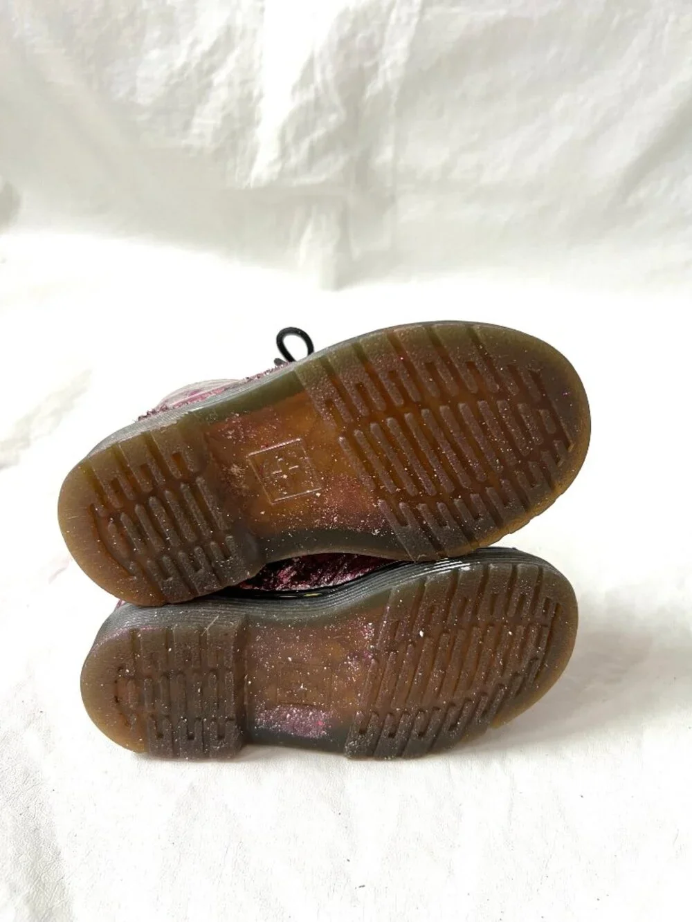 Dr Martens Boots 1460 T metallic purple pink leather toddler baby size 7 zip up